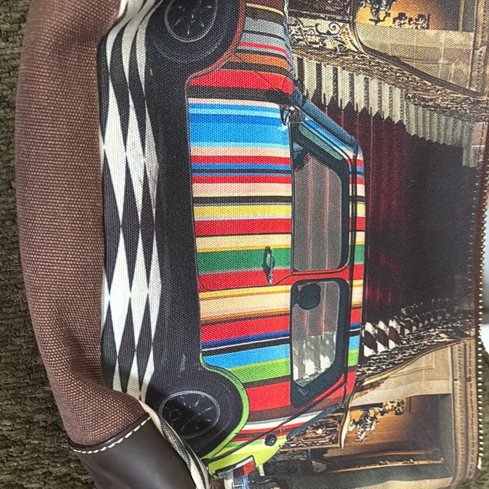 Paul Smith London Red and Blue Duffel Bag
